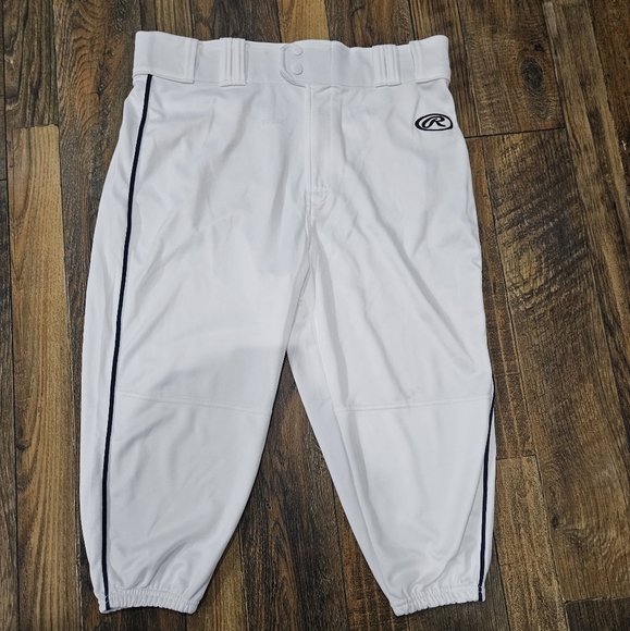New! Rawlings Men's White Baseball Pants. Size L‎ - Picture 1 of 5